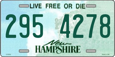 NH license plate 2954278