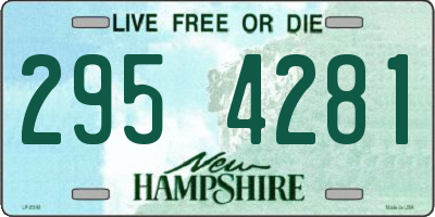 NH license plate 2954281