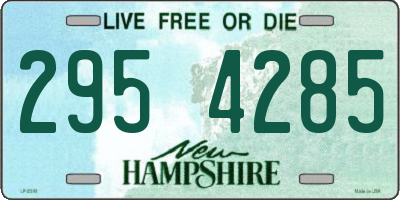 NH license plate 2954285