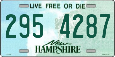 NH license plate 2954287