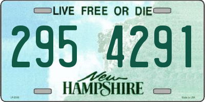 NH license plate 2954291