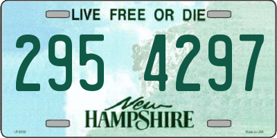 NH license plate 2954297