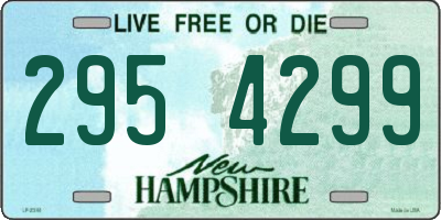 NH license plate 2954299