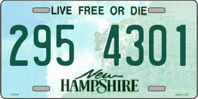 NH license plate 2954301