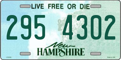 NH license plate 2954302