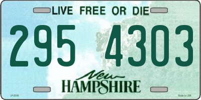 NH license plate 2954303