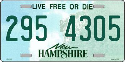 NH license plate 2954305