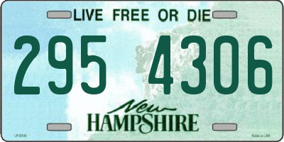 NH license plate 2954306