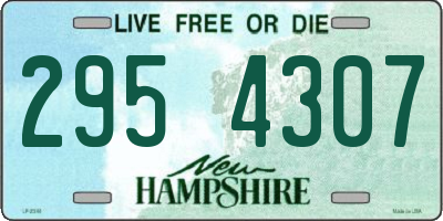NH license plate 2954307