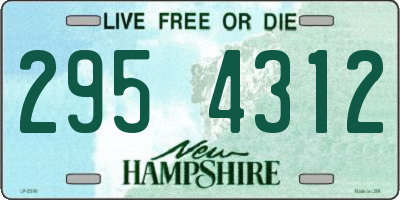 NH license plate 2954312