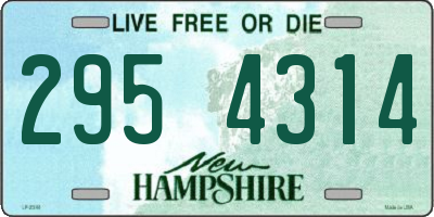 NH license plate 2954314