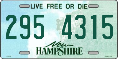 NH license plate 2954315