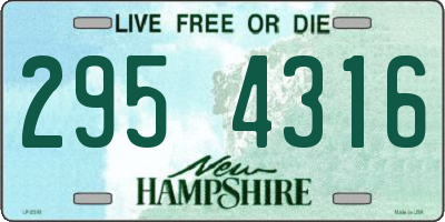 NH license plate 2954316