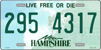NH license plate 2954317