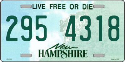 NH license plate 2954318