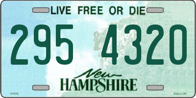NH license plate 2954320