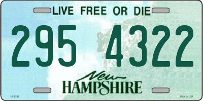 NH license plate 2954322