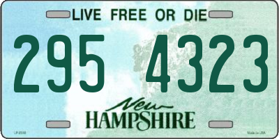 NH license plate 2954323