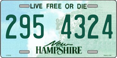 NH license plate 2954324