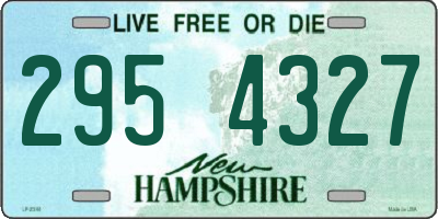 NH license plate 2954327