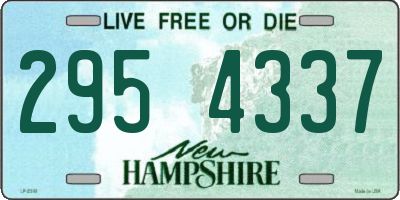 NH license plate 2954337