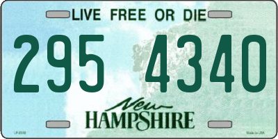 NH license plate 2954340