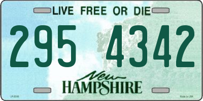 NH license plate 2954342