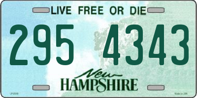 NH license plate 2954343