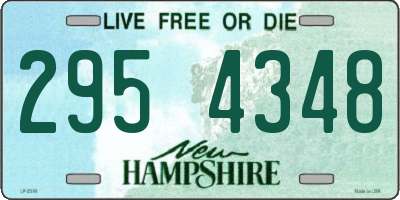 NH license plate 2954348