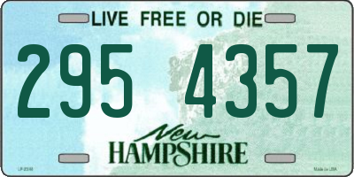 NH license plate 2954357