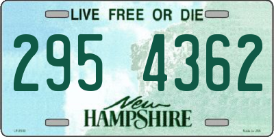 NH license plate 2954362