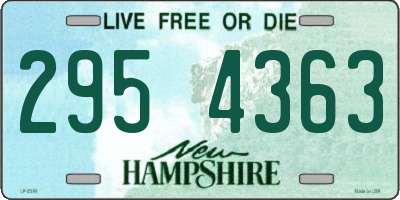 NH license plate 2954363