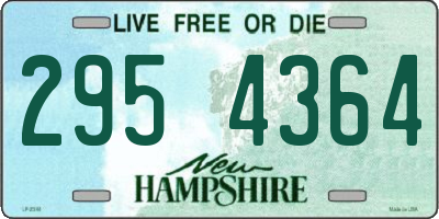 NH license plate 2954364