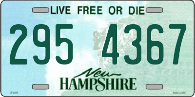 NH license plate 2954367