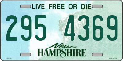NH license plate 2954369
