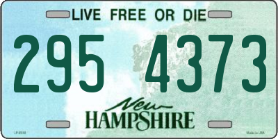 NH license plate 2954373