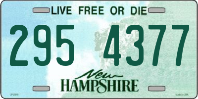 NH license plate 2954377
