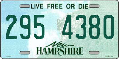 NH license plate 2954380