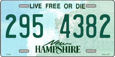 NH license plate 2954382