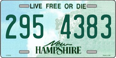 NH license plate 2954383