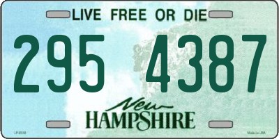NH license plate 2954387