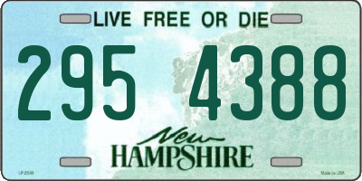 NH license plate 2954388