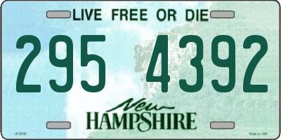 NH license plate 2954392