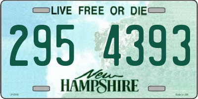 NH license plate 2954393
