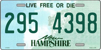 NH license plate 2954398