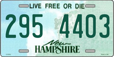 NH license plate 2954403