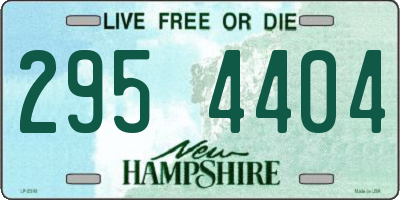 NH license plate 2954404