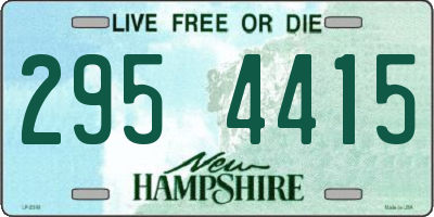 NH license plate 2954415