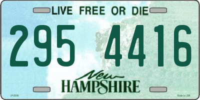 NH license plate 2954416