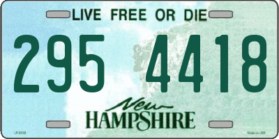 NH license plate 2954418